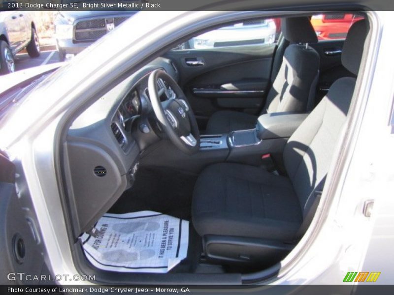 Bright Silver Metallic / Black 2012 Dodge Charger SE