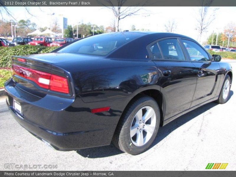 Blackberry Pearl / Black 2012 Dodge Charger SE