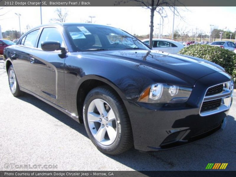 Blackberry Pearl / Black 2012 Dodge Charger SE