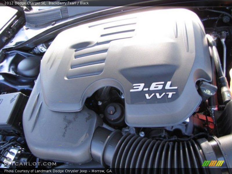 Blackberry Pearl / Black 2012 Dodge Charger SE