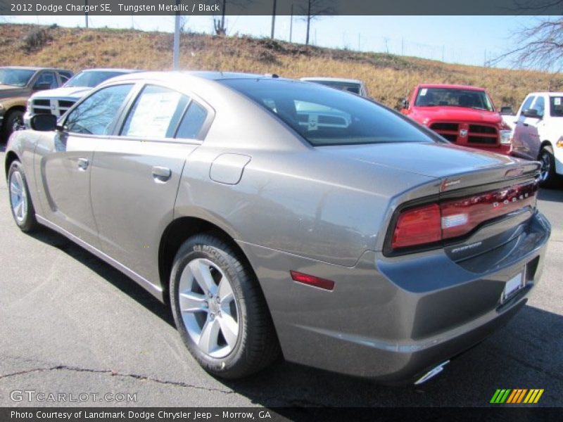 Tungsten Metallic / Black 2012 Dodge Charger SE