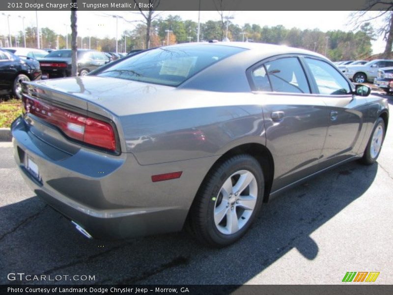 Tungsten Metallic / Black 2012 Dodge Charger SE