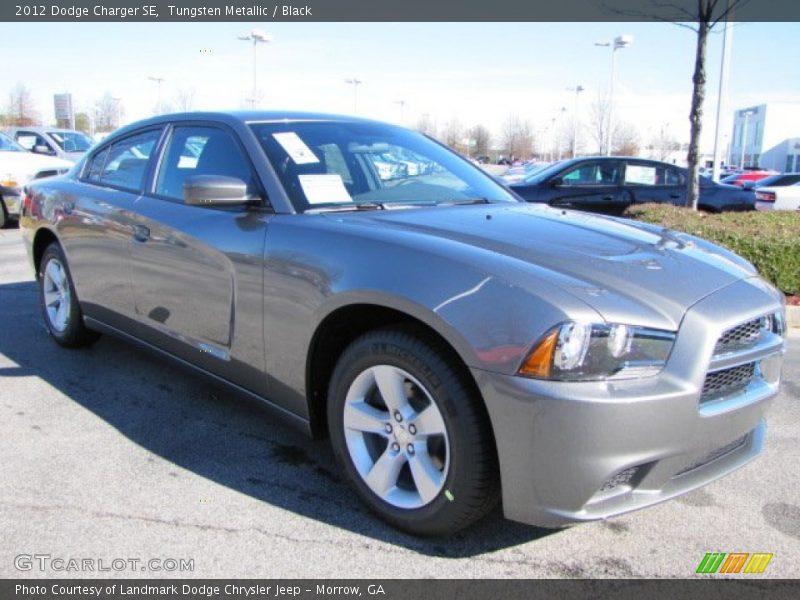 Tungsten Metallic / Black 2012 Dodge Charger SE