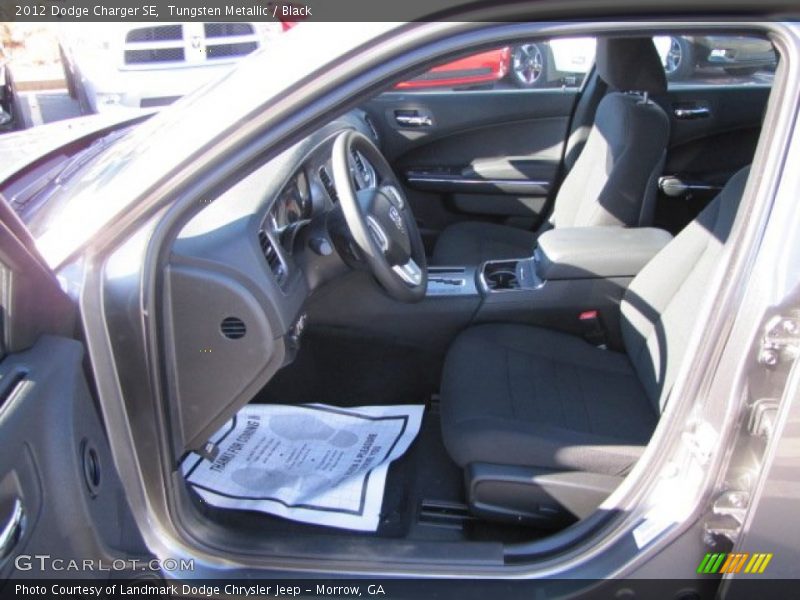 Tungsten Metallic / Black 2012 Dodge Charger SE