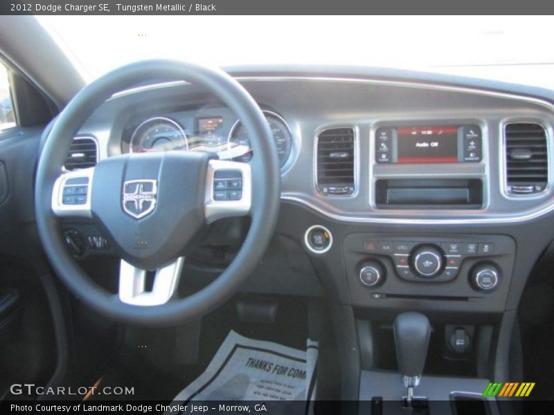 Tungsten Metallic / Black 2012 Dodge Charger SE
