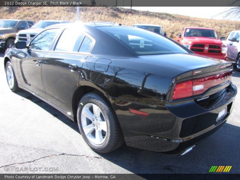 Pitch Black / Black 2012 Dodge Charger SE