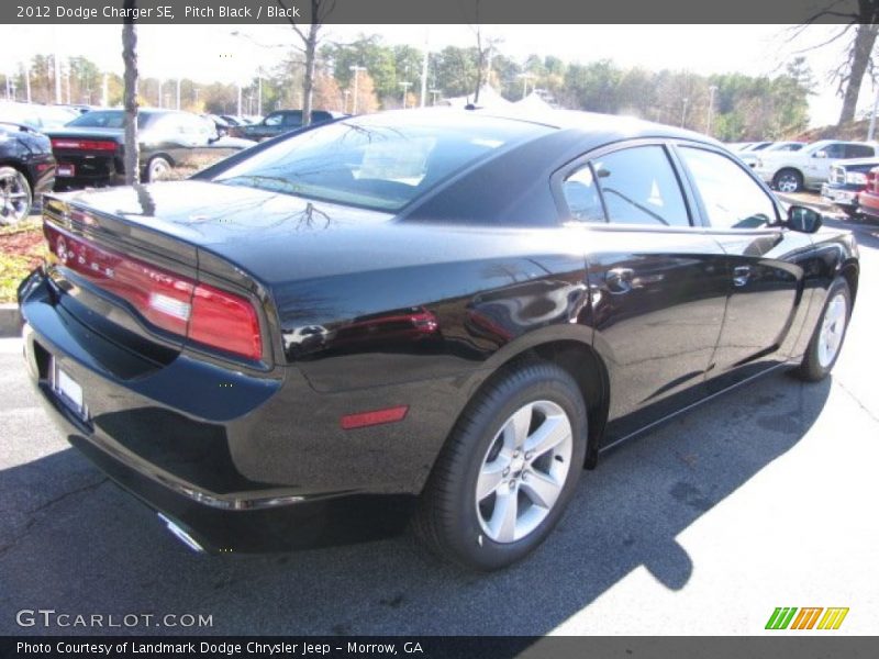 Pitch Black / Black 2012 Dodge Charger SE