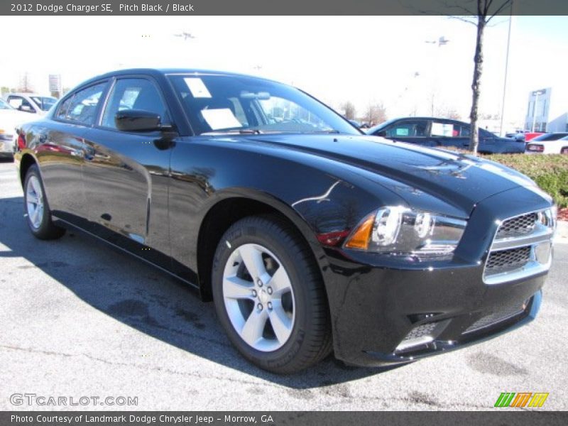 Pitch Black / Black 2012 Dodge Charger SE