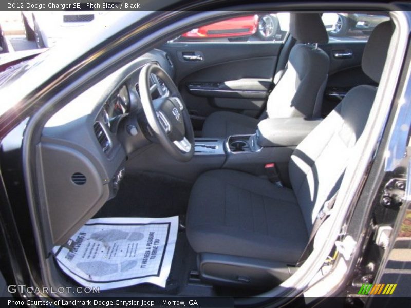 Pitch Black / Black 2012 Dodge Charger SE