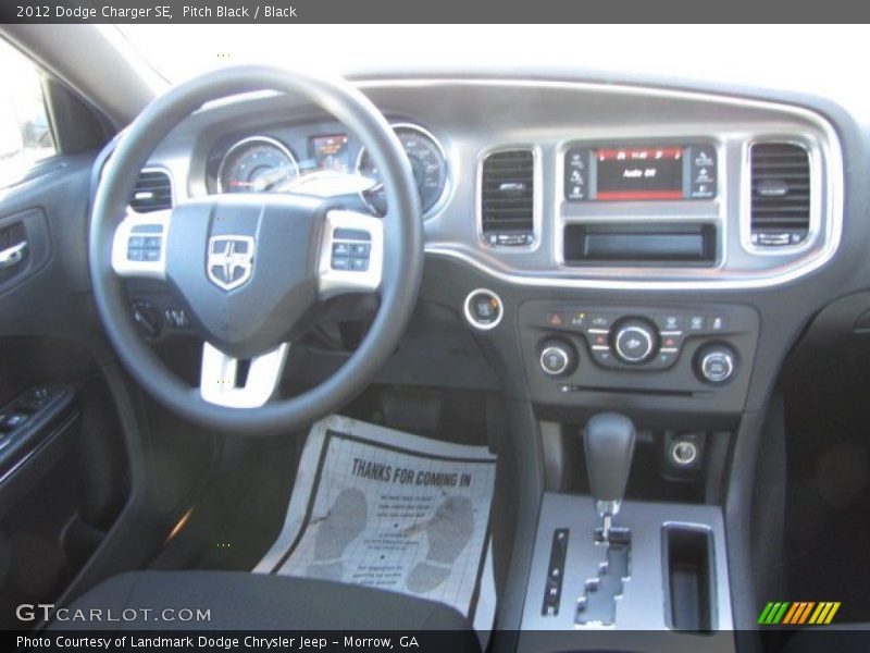 Pitch Black / Black 2012 Dodge Charger SE