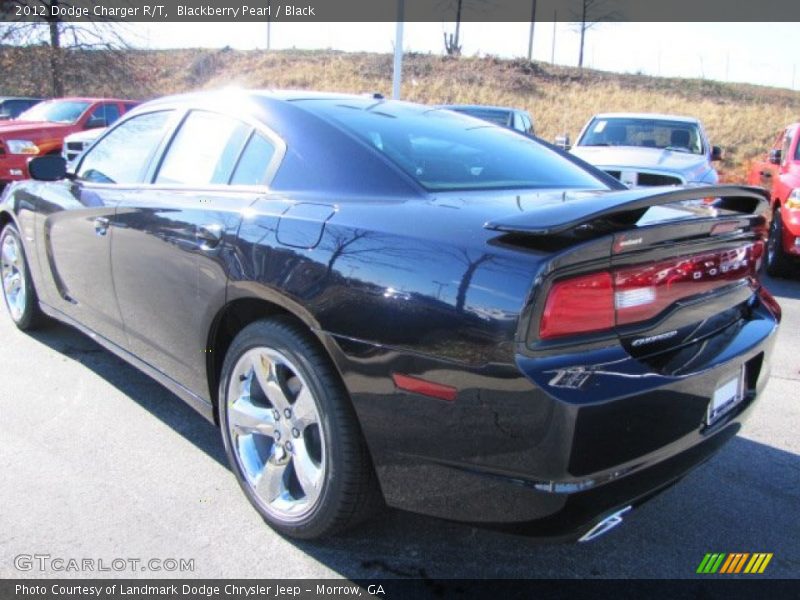 Blackberry Pearl / Black 2012 Dodge Charger R/T
