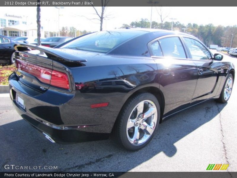 Blackberry Pearl / Black 2012 Dodge Charger R/T