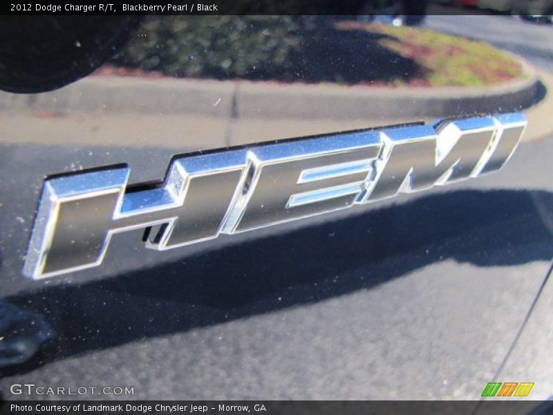 Blackberry Pearl / Black 2012 Dodge Charger R/T