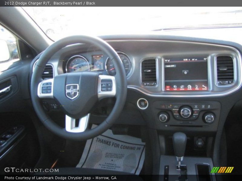 Blackberry Pearl / Black 2012 Dodge Charger R/T