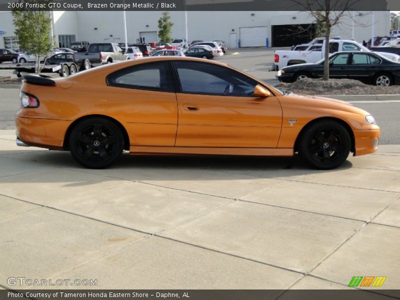 Brazen Orange Metallic / Black 2006 Pontiac GTO Coupe