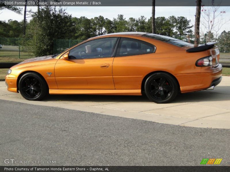 Brazen Orange Metallic / Black 2006 Pontiac GTO Coupe