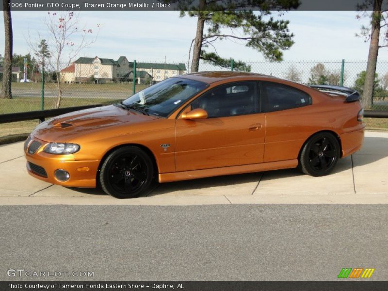 Brazen Orange Metallic / Black 2006 Pontiac GTO Coupe