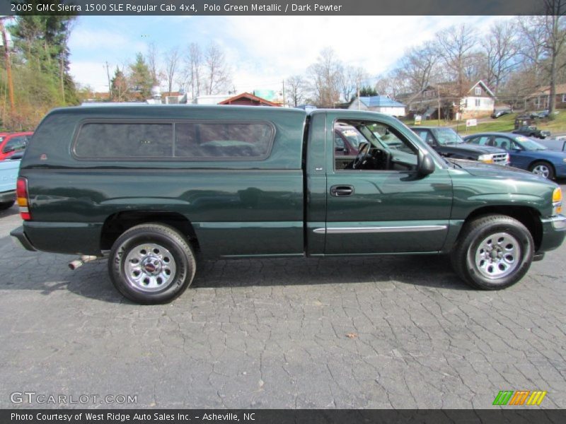 Polo Green Metallic / Dark Pewter 2005 GMC Sierra 1500 SLE Regular Cab 4x4
