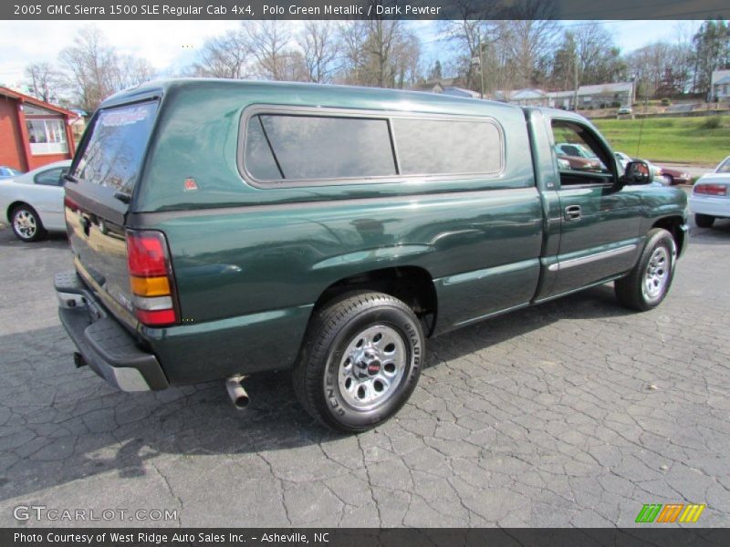 Polo Green Metallic / Dark Pewter 2005 GMC Sierra 1500 SLE Regular Cab 4x4