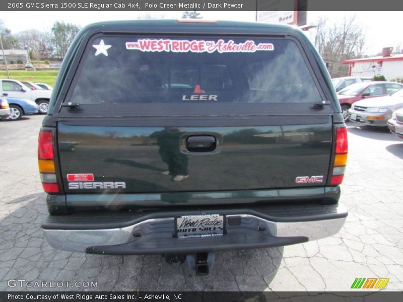 Polo Green Metallic / Dark Pewter 2005 GMC Sierra 1500 SLE Regular Cab 4x4