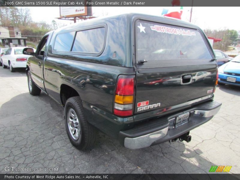 Polo Green Metallic / Dark Pewter 2005 GMC Sierra 1500 SLE Regular Cab 4x4