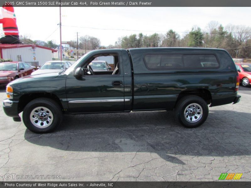 Polo Green Metallic / Dark Pewter 2005 GMC Sierra 1500 SLE Regular Cab 4x4