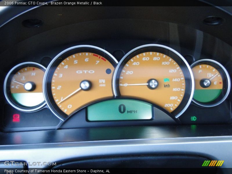  2006 GTO Coupe Coupe Gauges