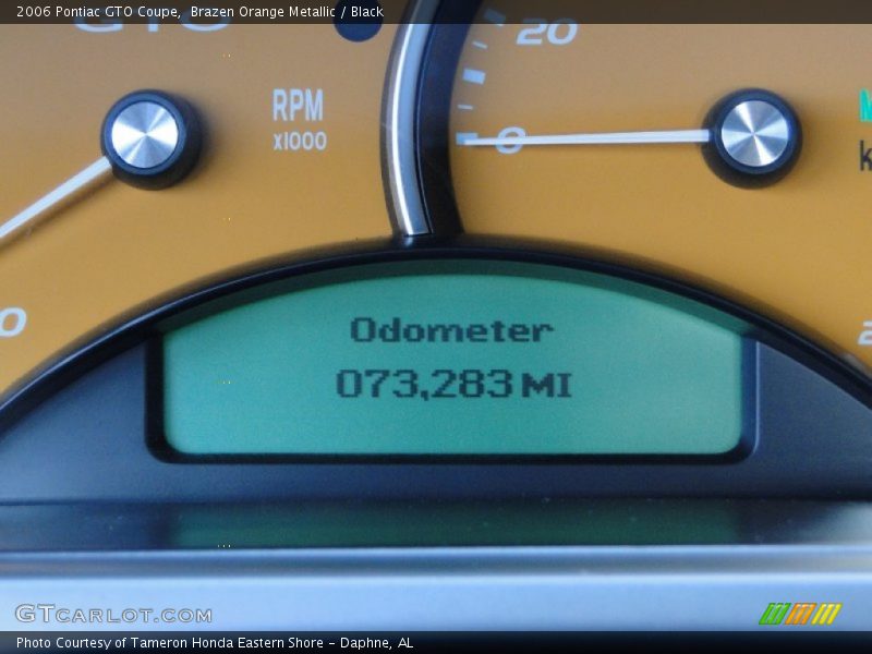 Brazen Orange Metallic / Black 2006 Pontiac GTO Coupe