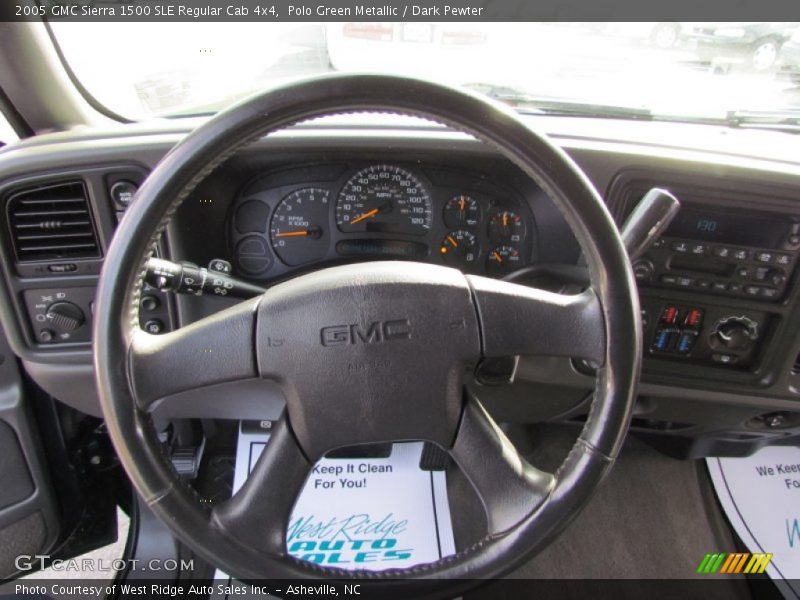 Polo Green Metallic / Dark Pewter 2005 GMC Sierra 1500 SLE Regular Cab 4x4