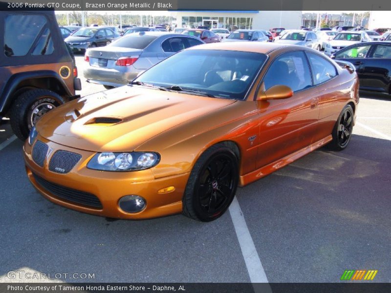 Brazen Orange Metallic / Black 2006 Pontiac GTO Coupe