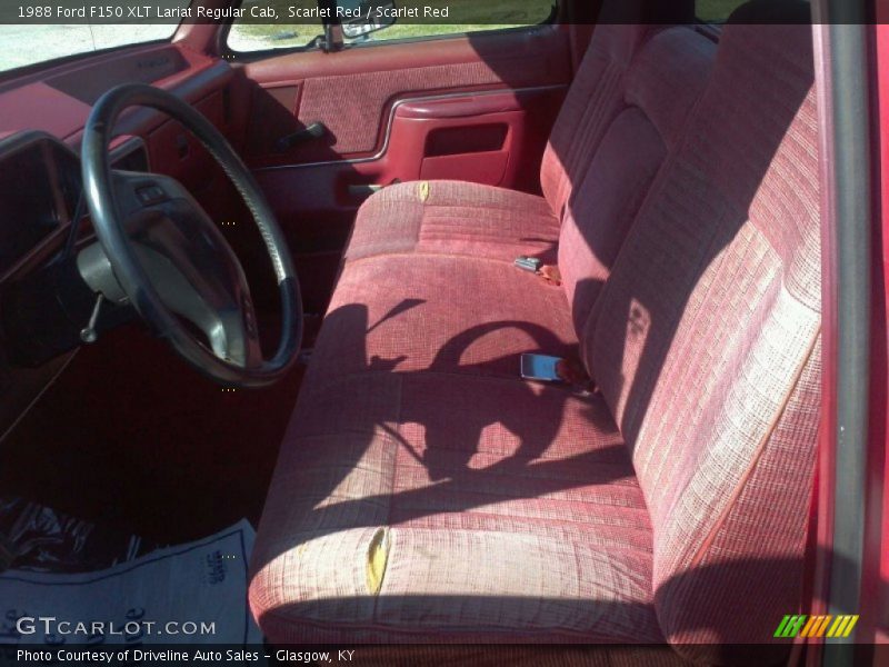  1988 F150 XLT Lariat Regular Cab Scarlet Red Interior