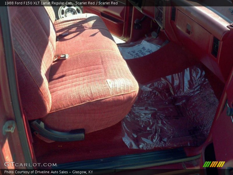 1988 F150 XLT Lariat Regular Cab Scarlet Red Interior