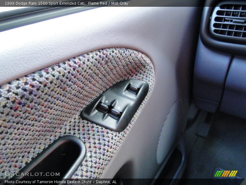Flame Red / Mist Gray 1999 Dodge Ram 1500 Sport Extended Cab