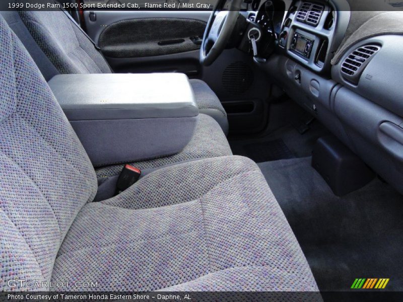 Flame Red / Mist Gray 1999 Dodge Ram 1500 Sport Extended Cab