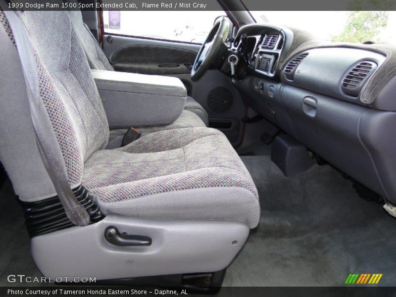 Flame Red / Mist Gray 1999 Dodge Ram 1500 Sport Extended Cab