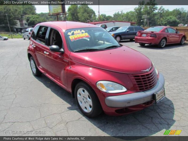 Inferno Red Pearl / Taupe/Pearl Beige 2003 Chrysler PT Cruiser