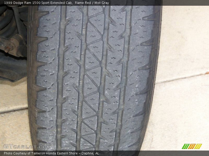 Flame Red / Mist Gray 1999 Dodge Ram 1500 Sport Extended Cab