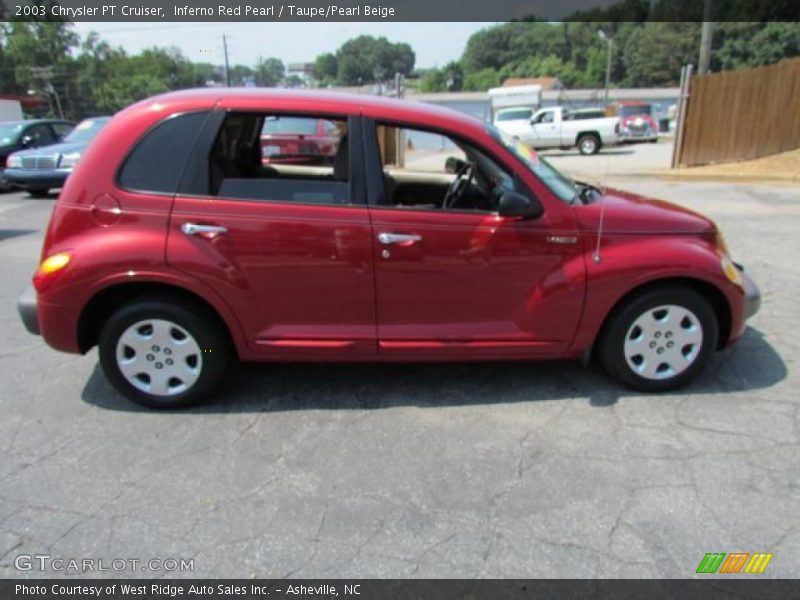 Inferno Red Pearl / Taupe/Pearl Beige 2003 Chrysler PT Cruiser