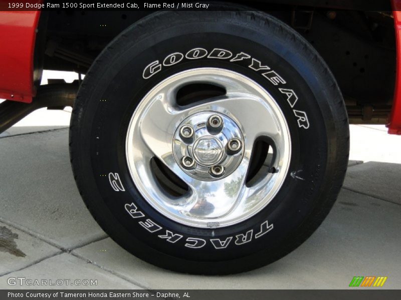 Flame Red / Mist Gray 1999 Dodge Ram 1500 Sport Extended Cab