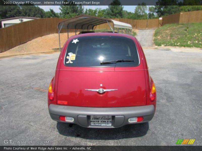 Inferno Red Pearl / Taupe/Pearl Beige 2003 Chrysler PT Cruiser