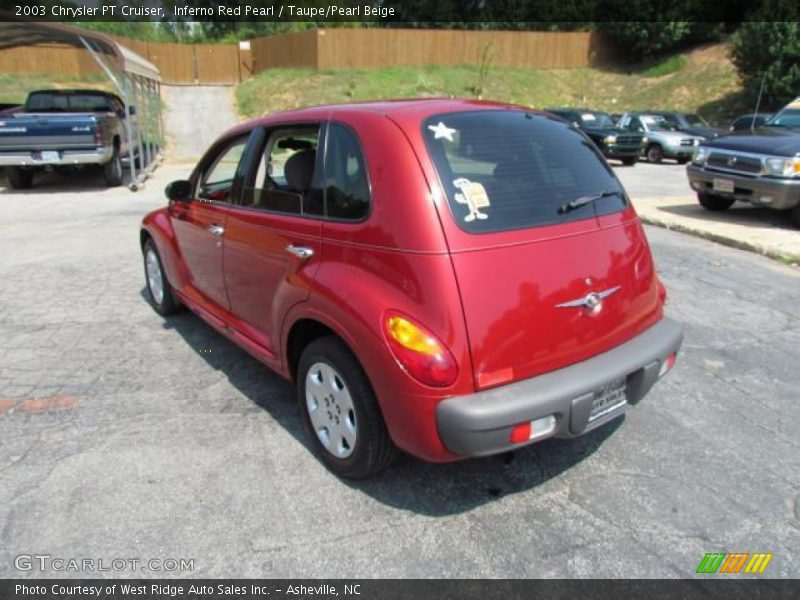 Inferno Red Pearl / Taupe/Pearl Beige 2003 Chrysler PT Cruiser