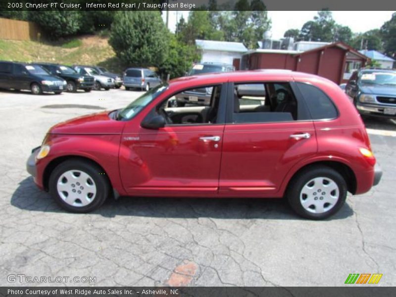 Inferno Red Pearl / Taupe/Pearl Beige 2003 Chrysler PT Cruiser