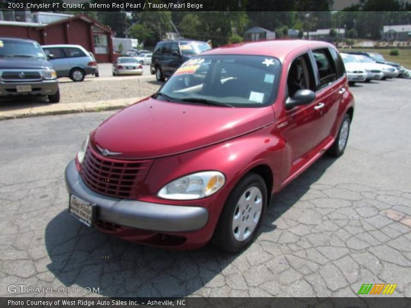 Inferno Red Pearl / Taupe/Pearl Beige 2003 Chrysler PT Cruiser