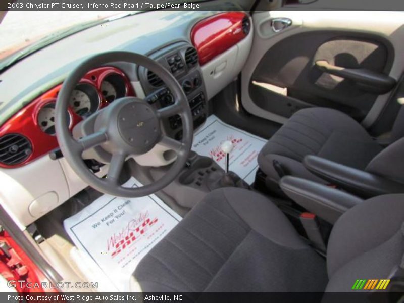Inferno Red Pearl / Taupe/Pearl Beige 2003 Chrysler PT Cruiser