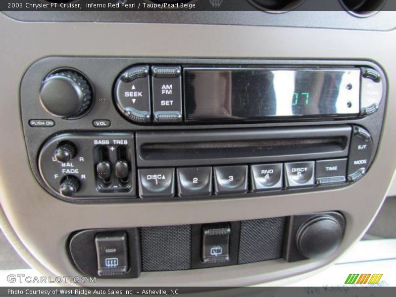 Inferno Red Pearl / Taupe/Pearl Beige 2003 Chrysler PT Cruiser