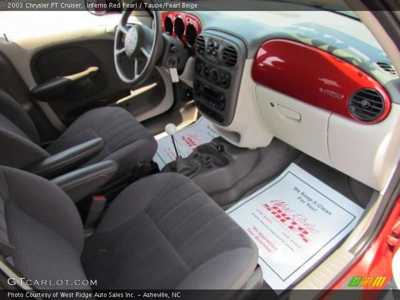 Inferno Red Pearl / Taupe/Pearl Beige 2003 Chrysler PT Cruiser
