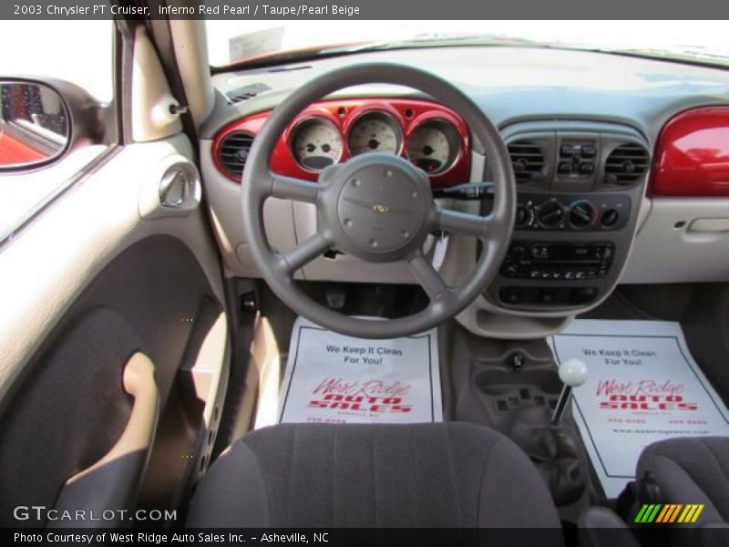 Inferno Red Pearl / Taupe/Pearl Beige 2003 Chrysler PT Cruiser