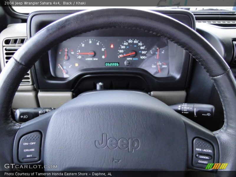 Black / Khaki 2004 Jeep Wrangler Sahara 4x4