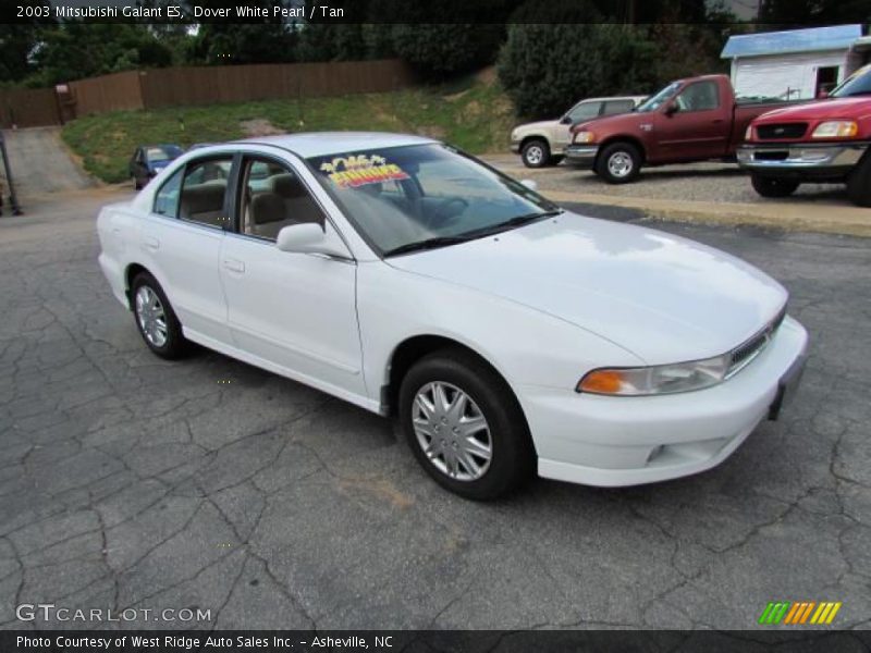 Dover White Pearl / Tan 2003 Mitsubishi Galant ES
