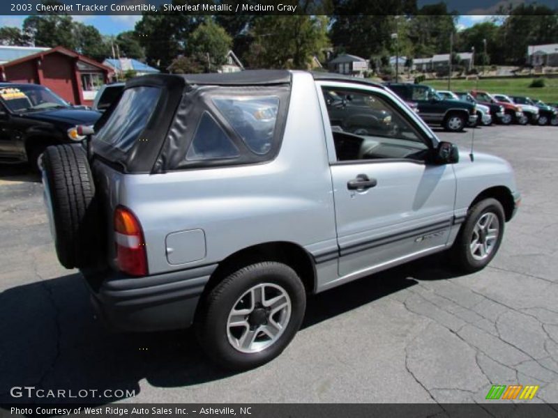 Silverleaf Metallic / Medium Gray 2003 Chevrolet Tracker Convertible